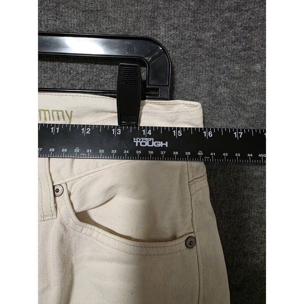 7 For All Mankind Jeans Women 30 Luxe Performance Slimmy Mid Rise Off Whit Cream - Picture 2 of 9